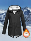 Wasserdichte Regenjacke mit Kordelzug