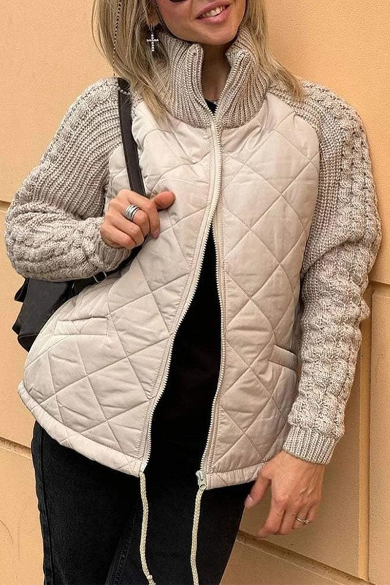 Herbstjacke Damen Modern Reißverschluss