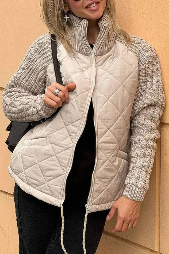 Herbstjacke Damen Modern Reißverschluss