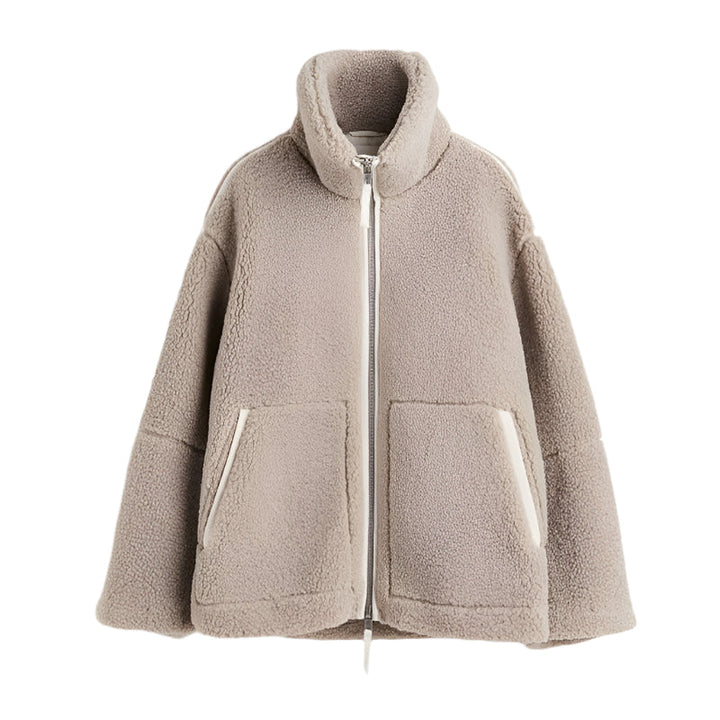 Weiche Fleecejacke Damen Teddyjacke Warm