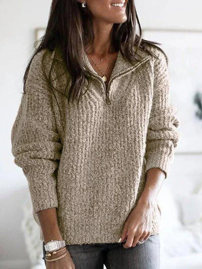 Eleganter Strickpullover Damen Mode
