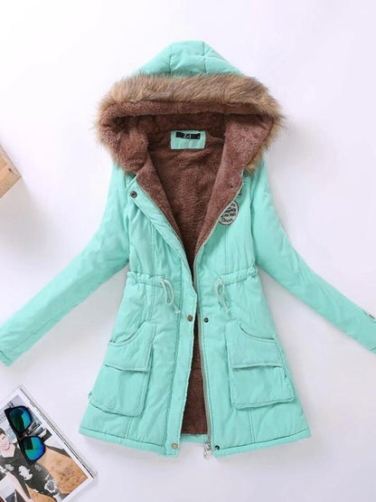 Winter Parka Jacke Warm Pelzkapuze