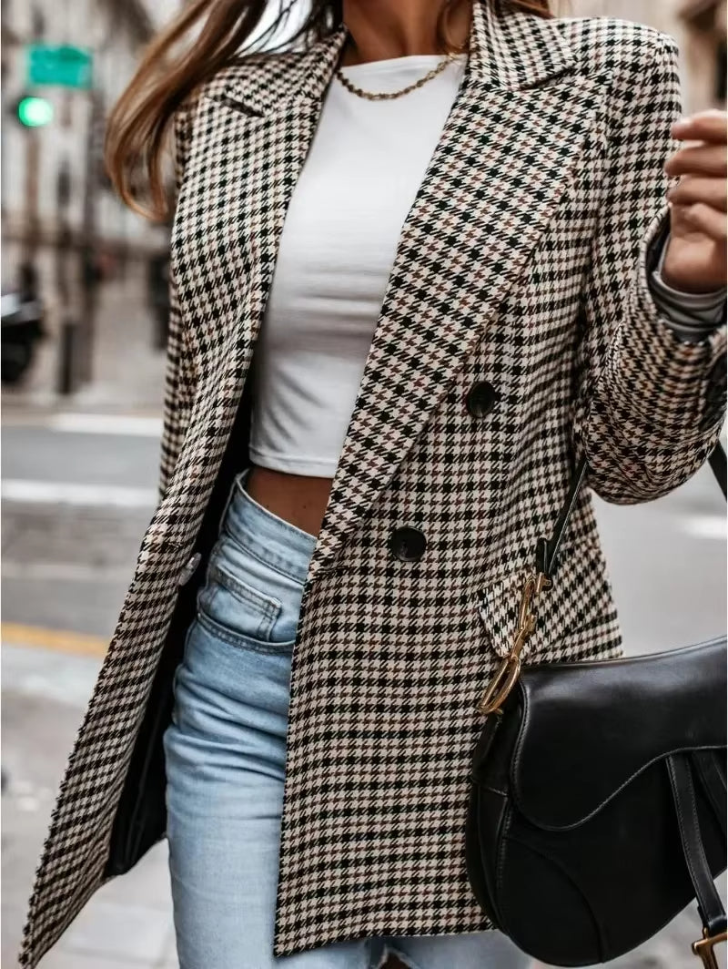 Stylische Blazer Damen Mit Taschen