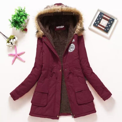 Winter Parka Jacke Warm Pelzkapuze