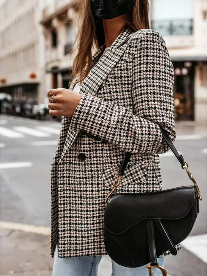 Stylische Blazer Damen Mit Taschen - IdealeKleiden