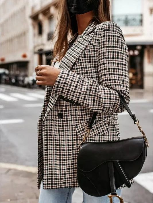 Stylische Blazer Damen Mit Taschen - IdealeKleiden