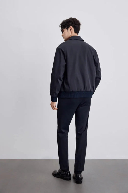 Stylische Herrenjacke Bomber Modern Alltag - IdealeKleiden