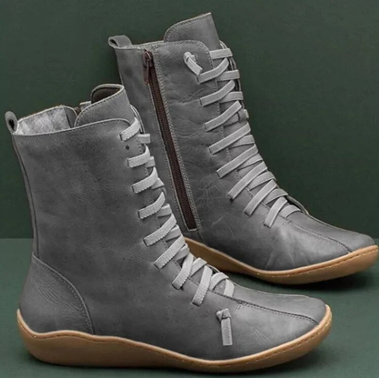 Robuste Winterstiefel aus Echleder