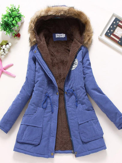 Winter Parka Jacke Warm Pelzkapuze