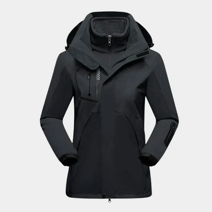 Wasserabweisende Outdoor-Jacke 2-in-1 Fleece Innenfutter