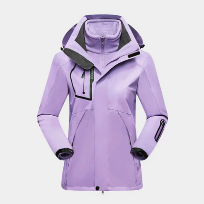 Wasserabweisende Outdoor-Jacke 2-in-1 Fleece Innenfutter