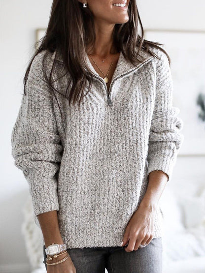 Damen Pullover Herbst Soft Strick