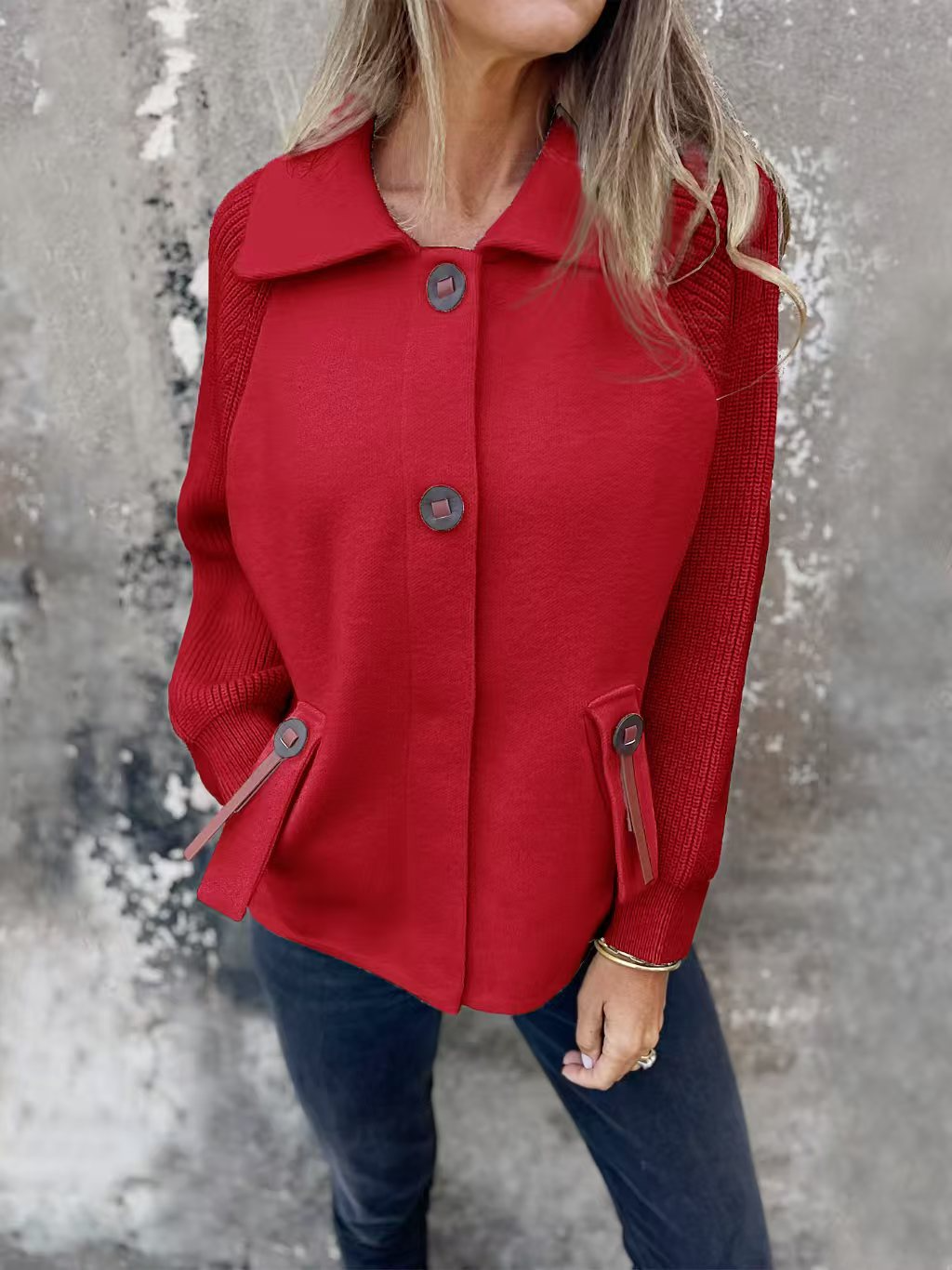 Klassischer Winter-Mantel Entspanntes Fit