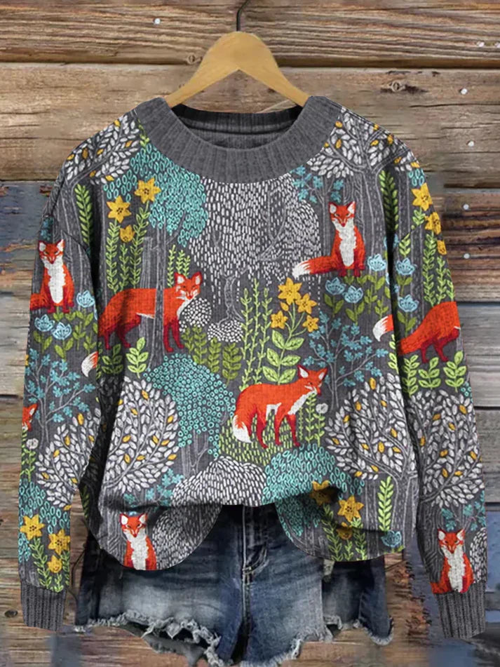 Herbstliche Pullover Weinlese Look
