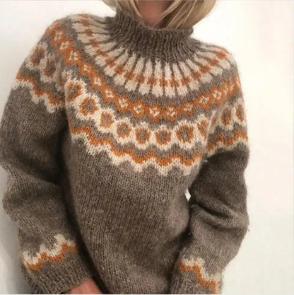 Weiche Strickpullover Damen Warm und Stilvoll