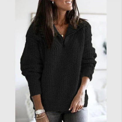 Eleganter Strickpullover Damen Mode