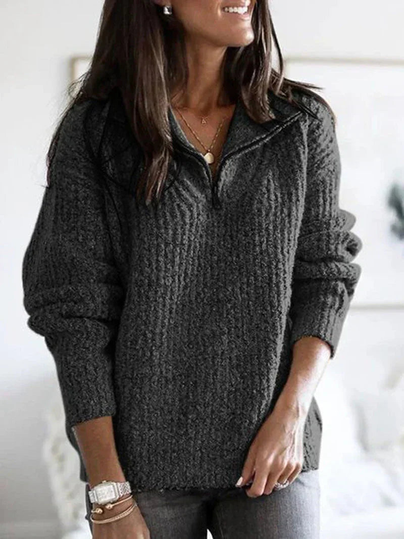 Eleganter Strickpullover Damen Mode