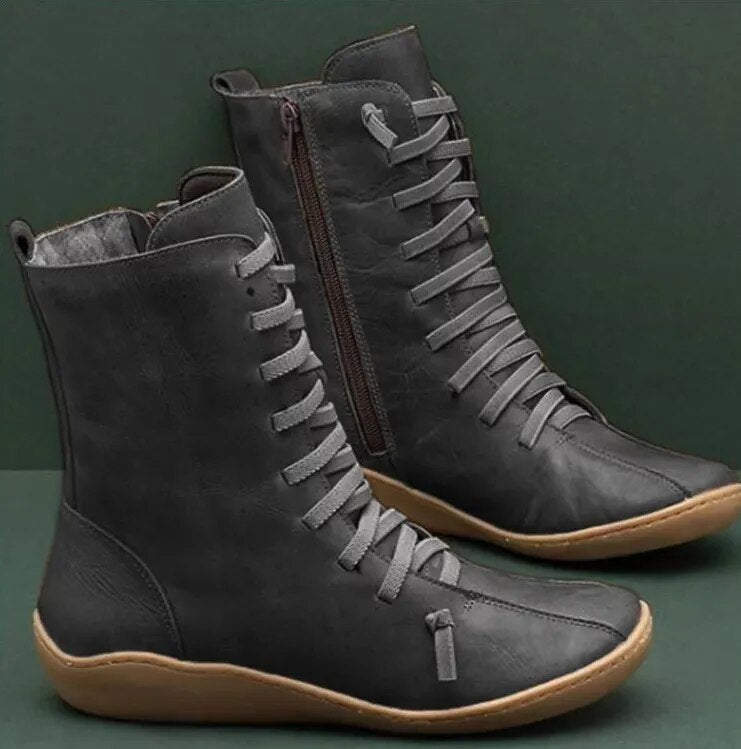 Robuste Winterstiefel aus Echleder