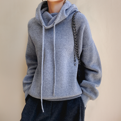 Stilvolle Damen Strickjacke Hoodie