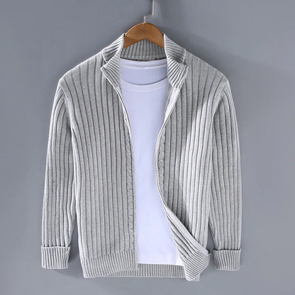 Modischer Cardigan mit Reißverschluss