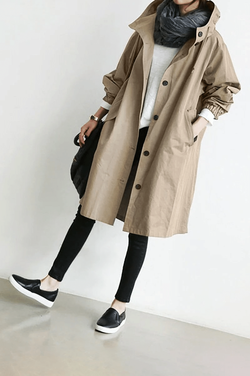 Damen Windbreaker Wasserdicht Praktisch