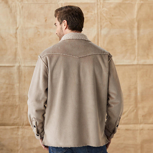 Herren Cordjacke Modern Button Down Stil - IdealeKleiden