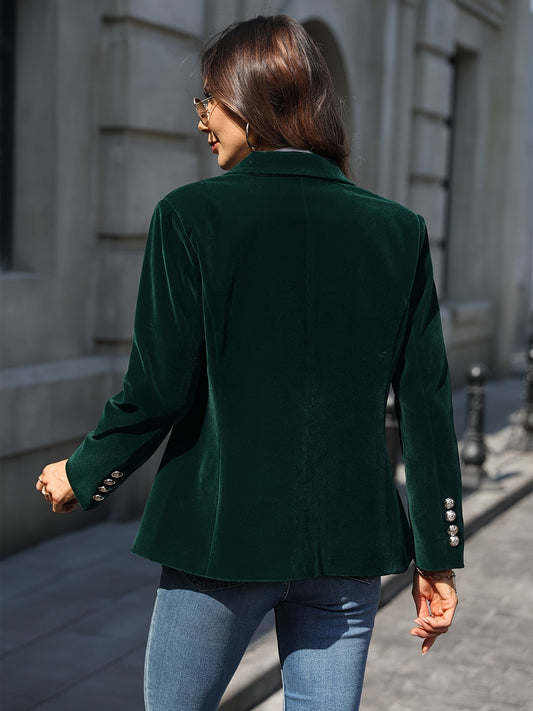 Damen Blazer Elegant Ein-Knopf-Schnitt - IdealeKleiden