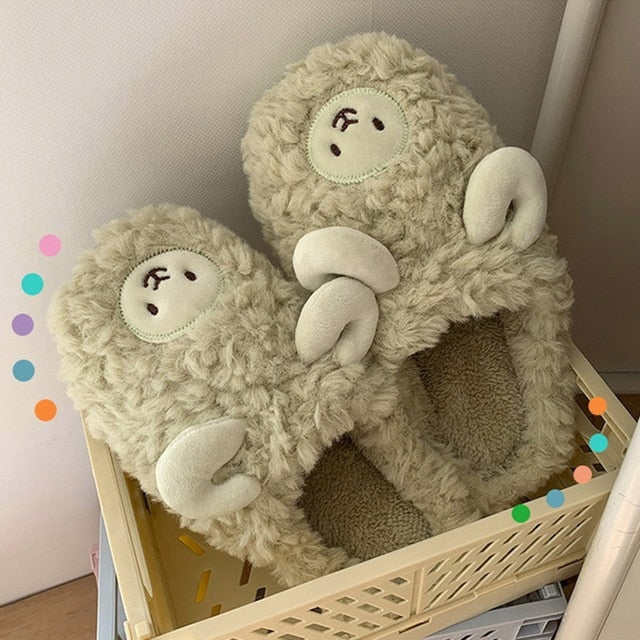 Bequeme Damen Hausschuhe mit Tierdesign