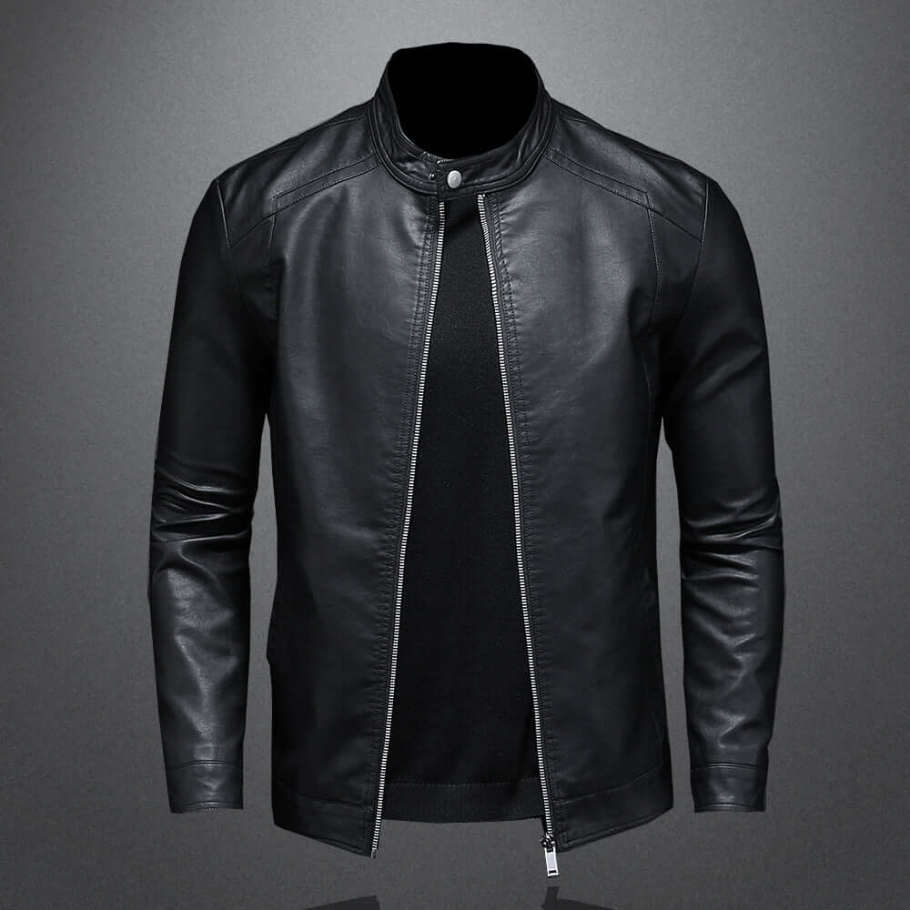 Elegante Lederjacke Bikerstyle für Herren