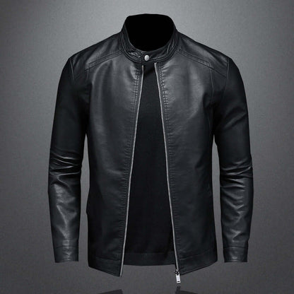 Elegante Lederjacke Bikerstyle für Herren