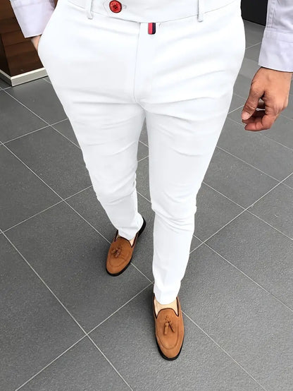 Schmale Anzughose Herren Elegant