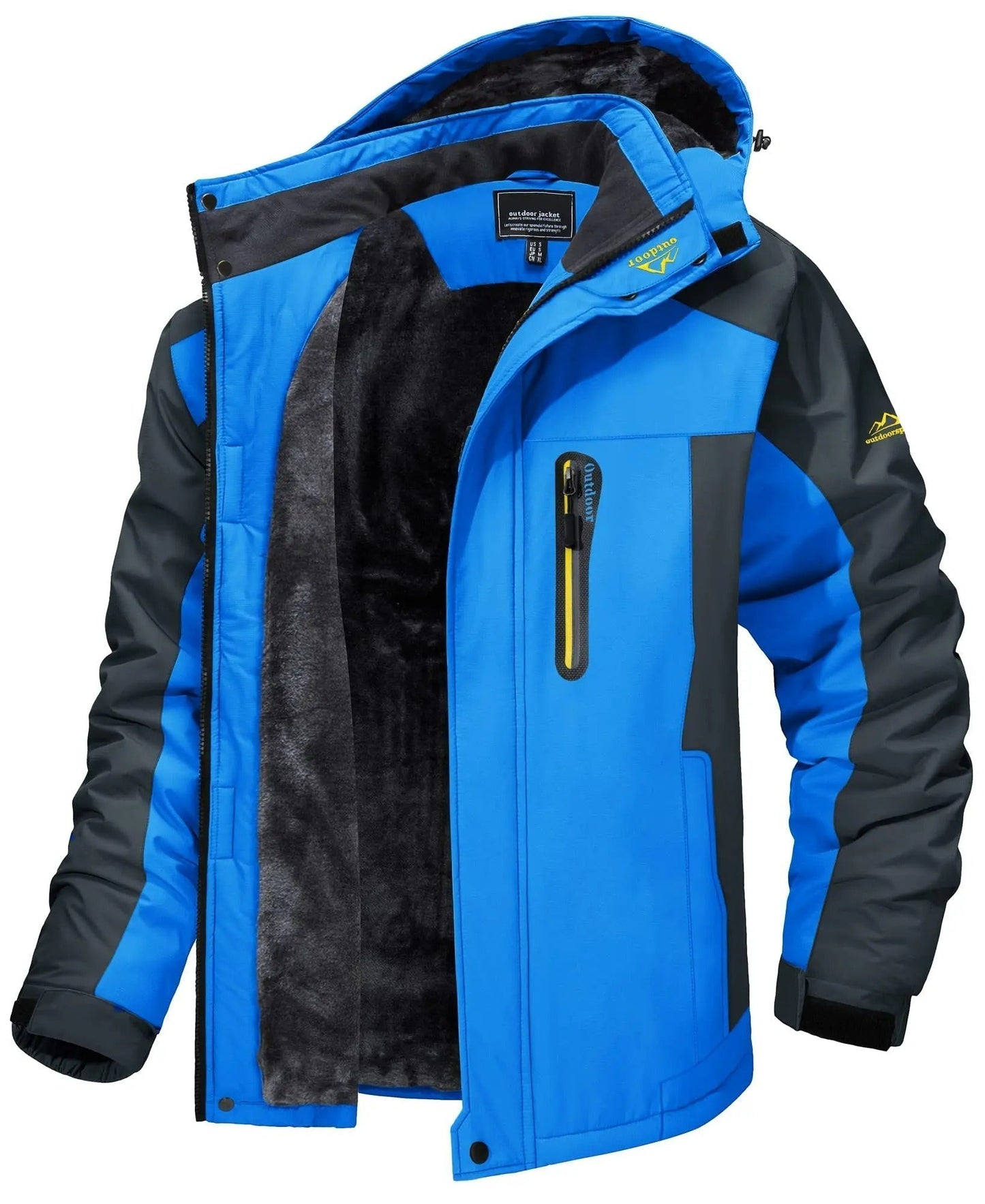 Wasserdichte Outdoor-Jacke mit Fleece-Innenfutter