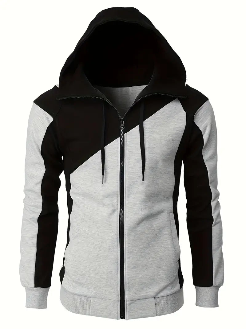 Herren Langarm-Hoodie Sportlich Modern