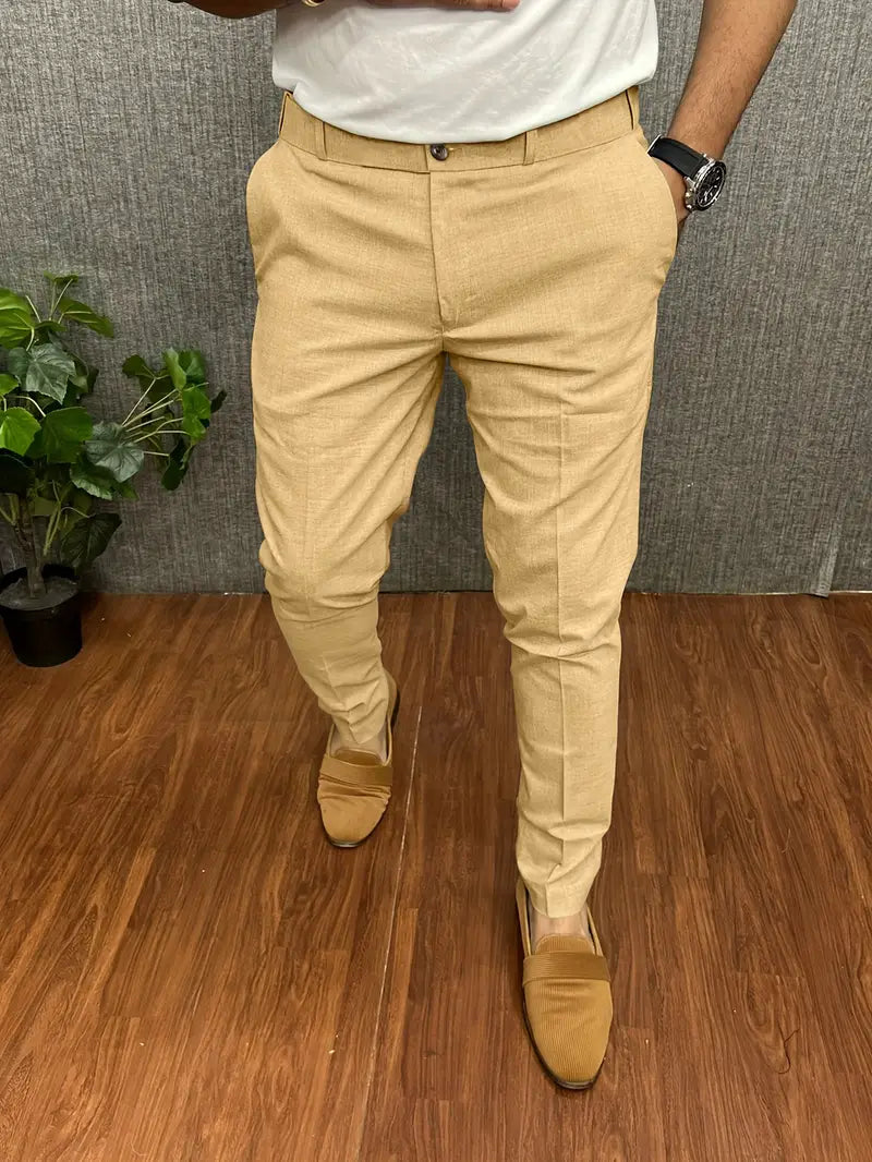 Herren Anzughose Halbformell Slim Fit