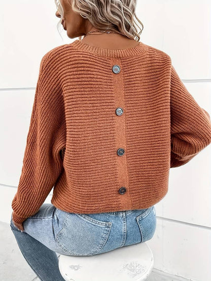 Eleganter Rundhalspullover Frühjahr Trend