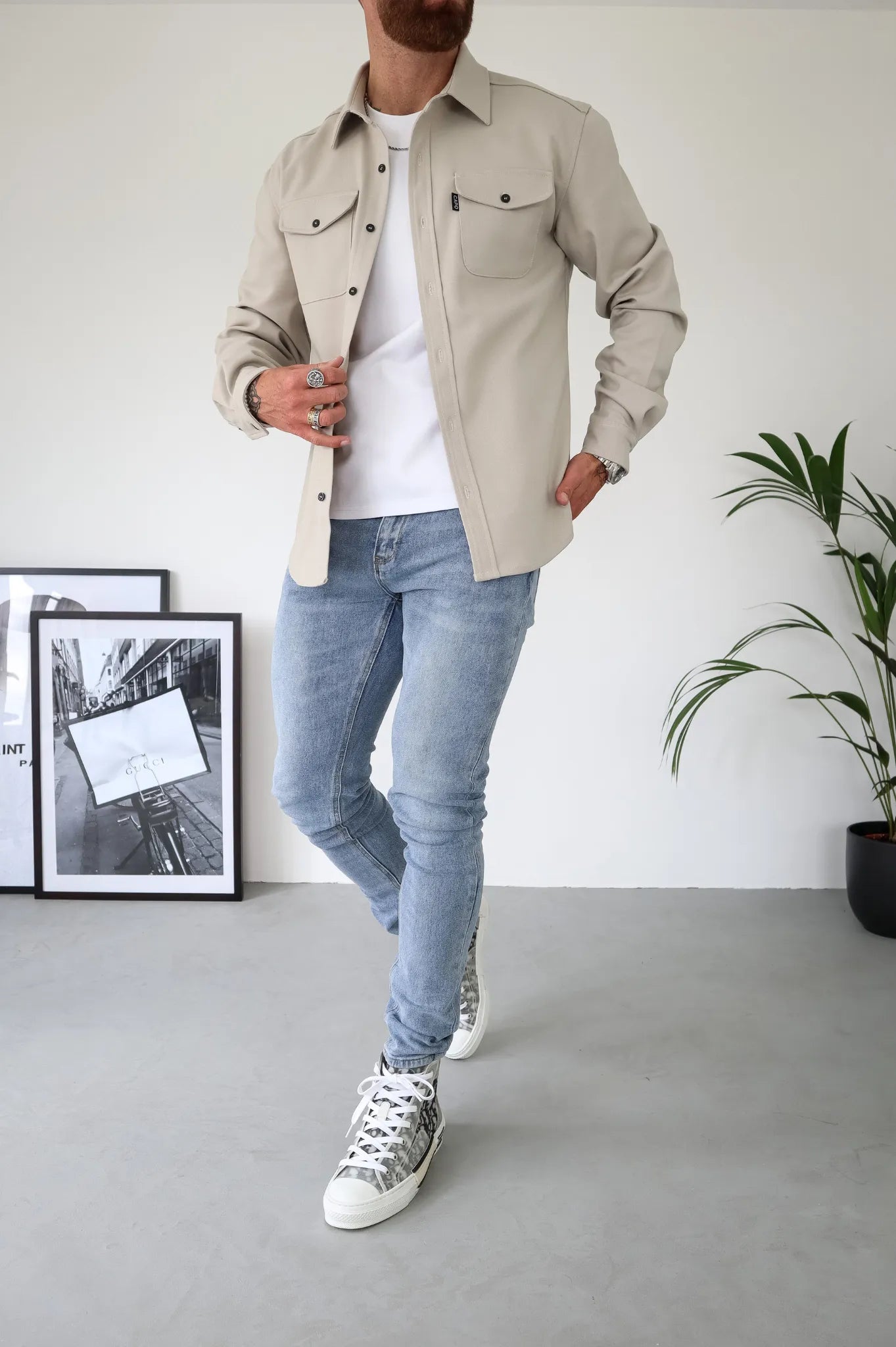 Stilvolle Damenjacke Button Down Style