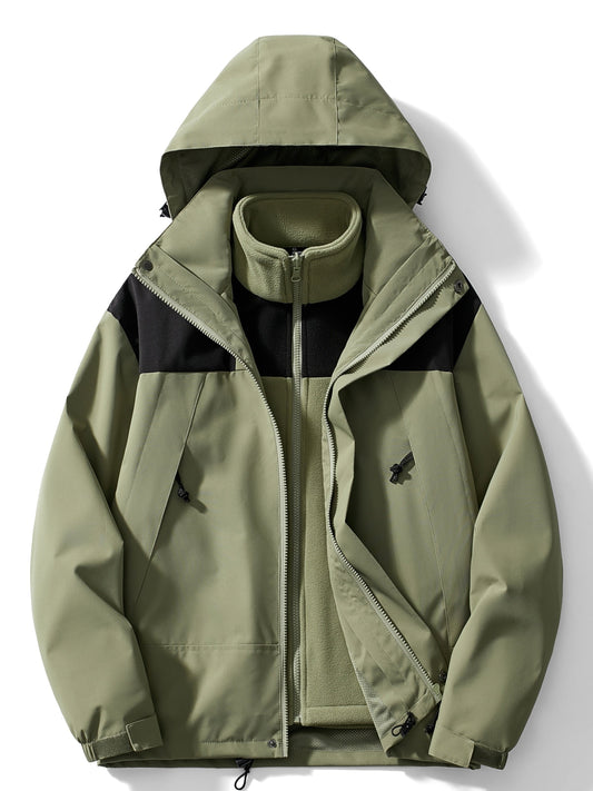 Praktische Winterjacke 3-in-1 Damen Herbst - IdealeKleiden