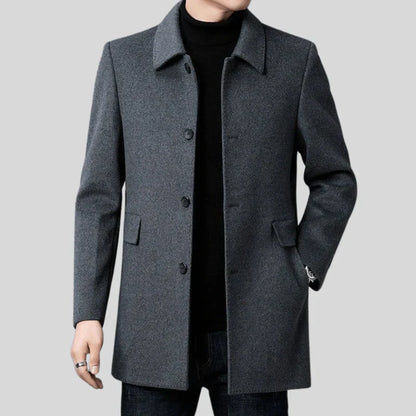 Eleganter Einreiher-Mantel Klassischer Stil