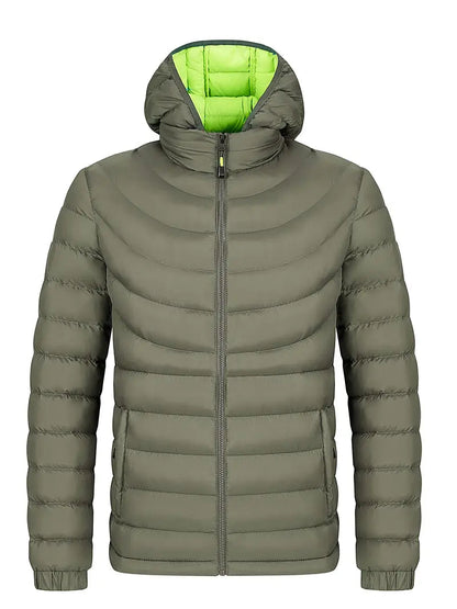Herren Winterjacke Warm Gefüttert mit Hochkragen