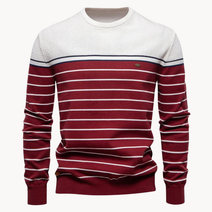 Streifenpullover Damen Baumwolle Modern
