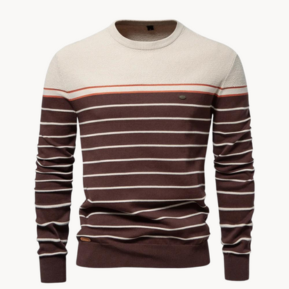 Streifenpullover Damen Baumwolle Modern
