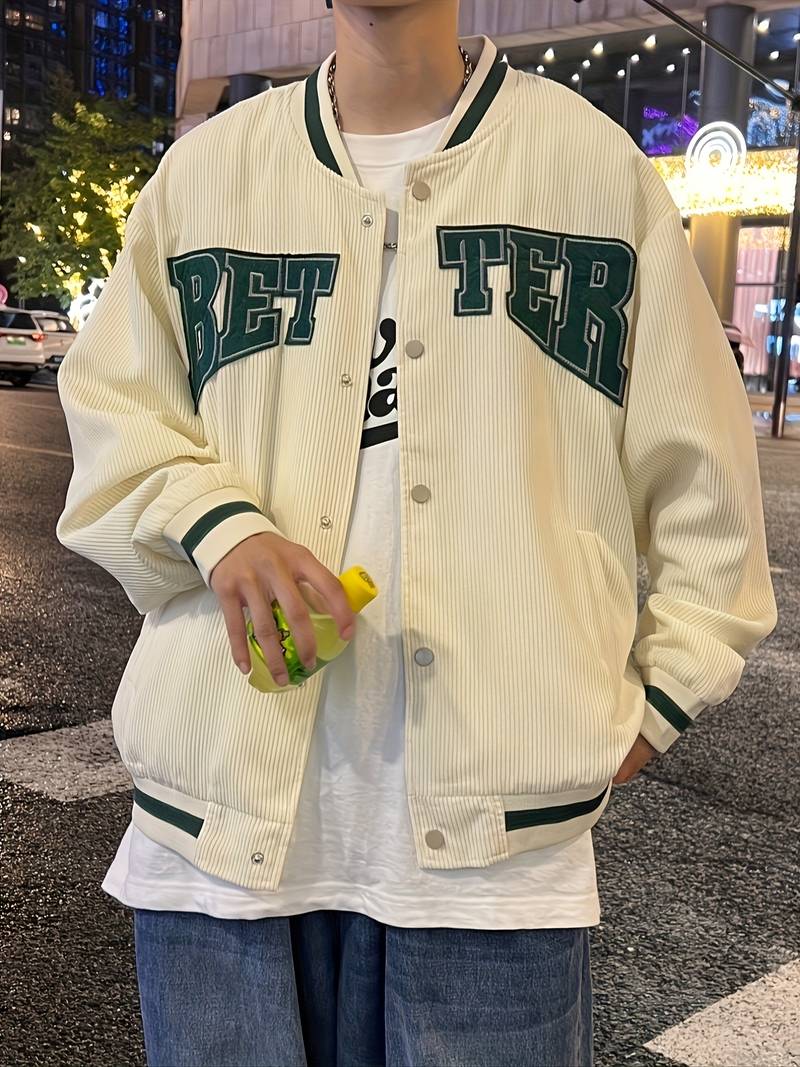 Lässige Baseballjacke für Männer - IdealeKleiden