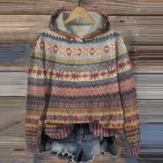 Stilvolle 3D Print Hoodie Bequem Oversized Pullover - IdealeKleiden