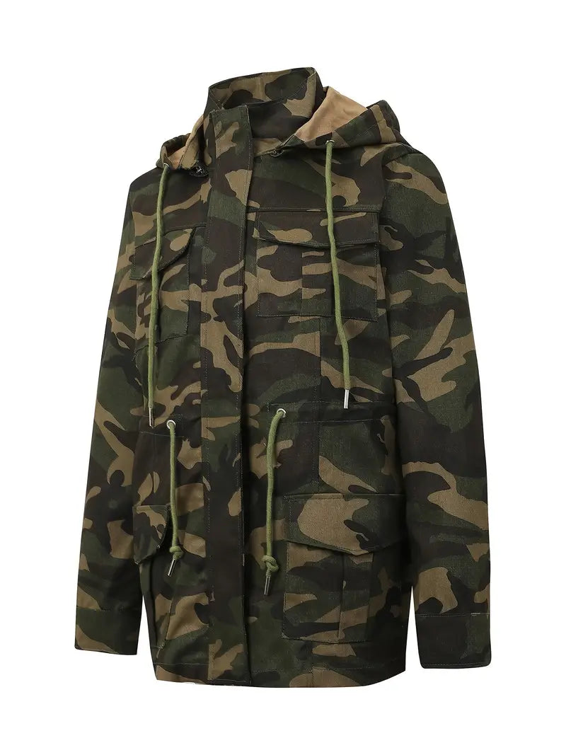 Tarnjacke Reißverschluss Outdoor Funktionell - IdealeKleiden