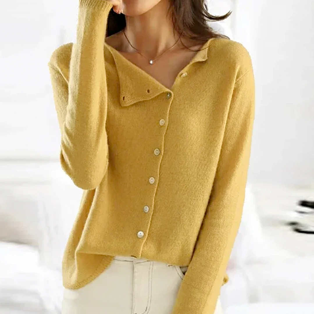 Kuschelige Cardigan Damen Runder Hals