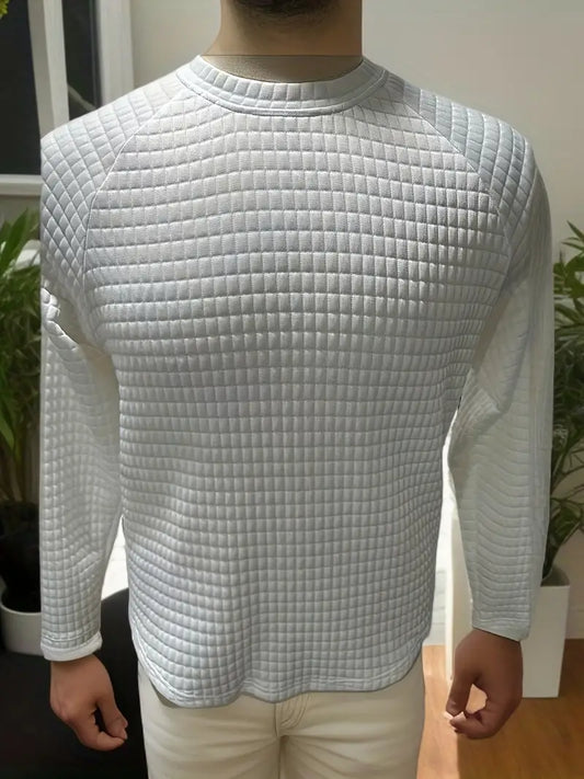 Herren Pullover Waffelmuster Warm - IdealeKleiden