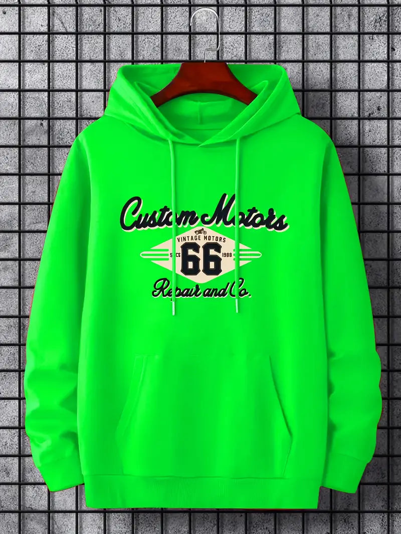 Retro Hoodie Männer Vintage Style
