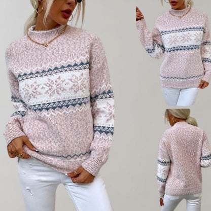 Damen Pullover Weich Gemütlich - IdealeKleiden