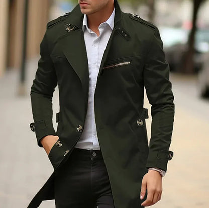 Stylischer Herren Trenchcoat Italienisch Elegant