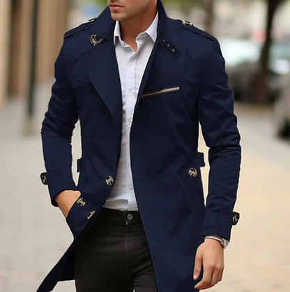 Stylischer Herren Trenchcoat Italienisch Elegant